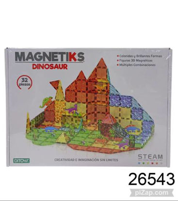 Imagen de MAGNETIKS DINOSAUR 32PZAS 7.26